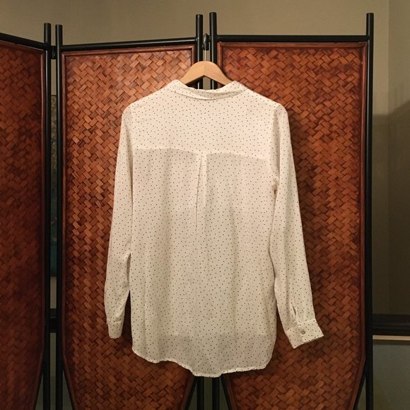 Itty Bitty Polka Dot Button Down Bamboo Dress Shirt In Medium - Picture 2 of 10